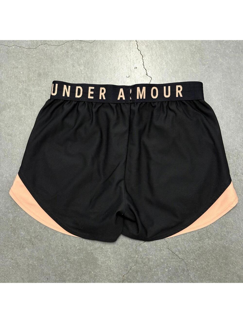Under Armour Black/Pink Track Shorts - Picture 3 of 3